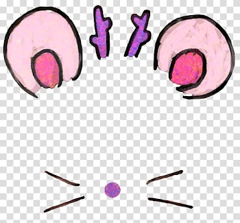 Snow christmas , pink and beige round cat illustration transparent background PNG clipart