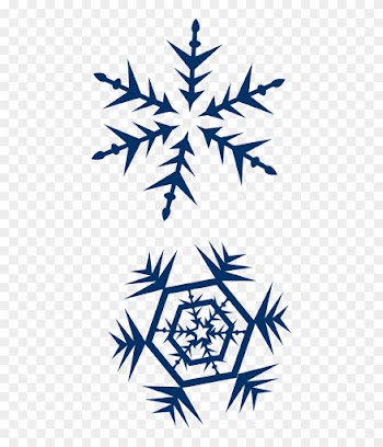 Snow Clip Art Images - Navy Blue Snow Flake