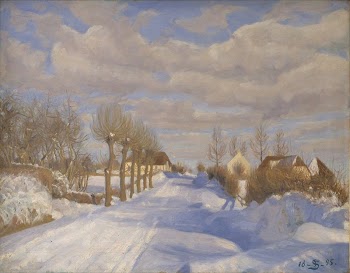 Snow covered country road in sunshine | Free Photo - rawpixel