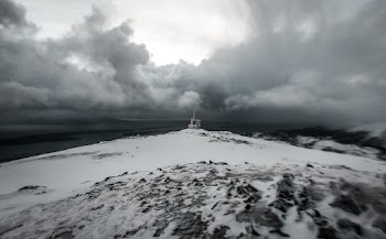 Snow Covered Ground Under Nimbus Cloud