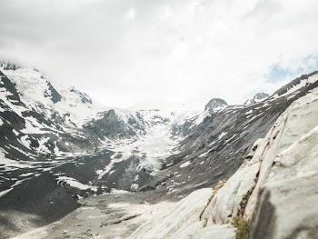 Snow Covered Mountain Range