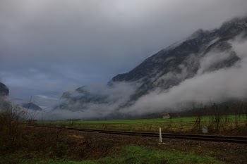 Snow Covered Mountain With Fogs