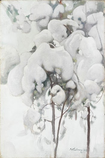 Snow-covered pine saplings, 1899, by Pekka | Free Photo - rawpixel