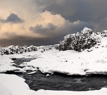 Snow Covered River
