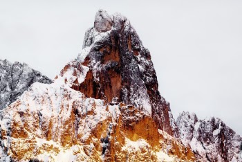 Snow Covered Rocky Mountain