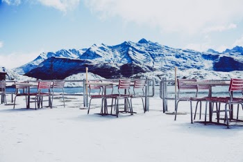 Snow Covered Rocky Mountain 