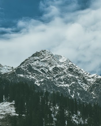 Snow Covered Rocky Mountain