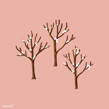 Snow covered trees in the winter illustration | Free stock vector - 488727