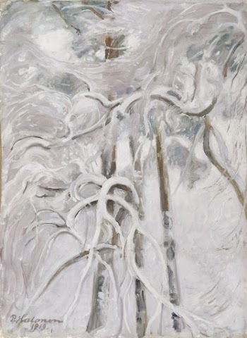 Snow-decked pine, 1919, by Pekka | Free Photo - rawpixel