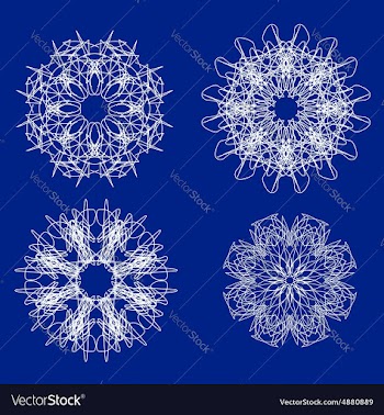 Snow flakes vector image