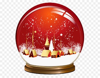 Snow globe Christmas Clip art - Red Christmas Snowglobe PNG Clipart 