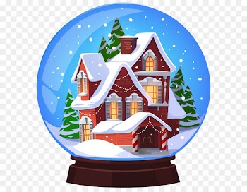 Snow globe Christmas Santa Claus Clip art - Christmas House Snowglobe Transparent PNG Clip Art Image 