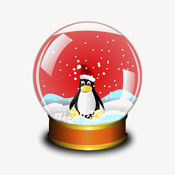 Snow globe collage element illustration | Free Vector - rawpixel