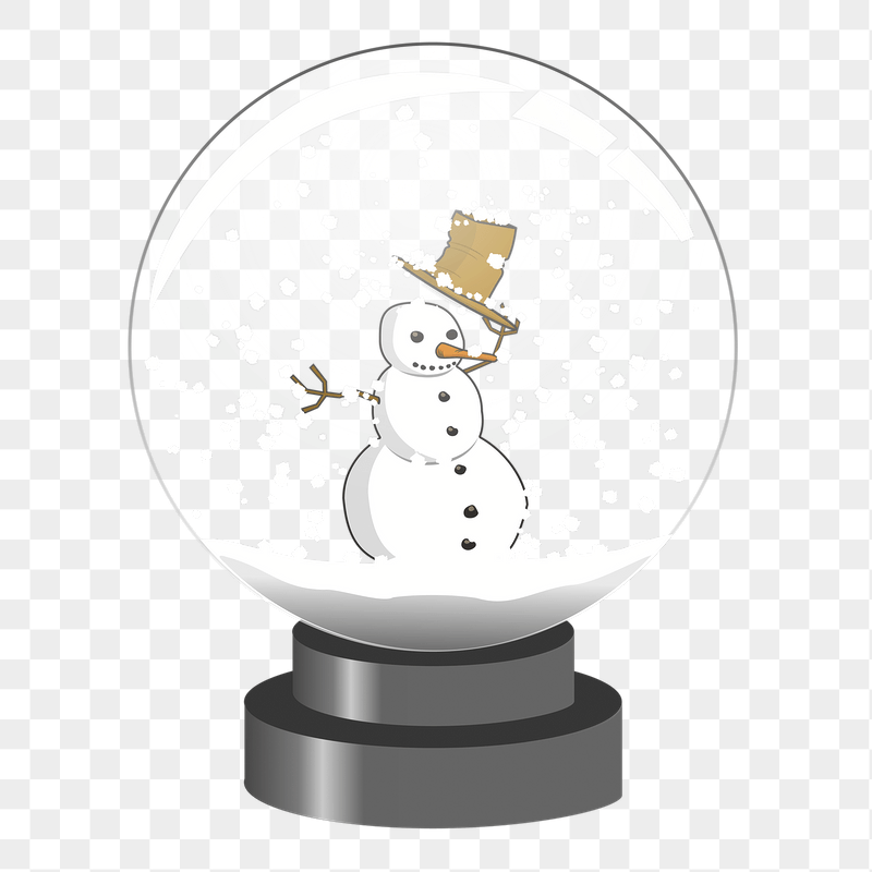 Snow globe png sticker illustration, | Free PNG - rawpixel