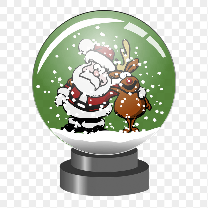Snow globe png sticker illustration, | Free PNG - rawpixel