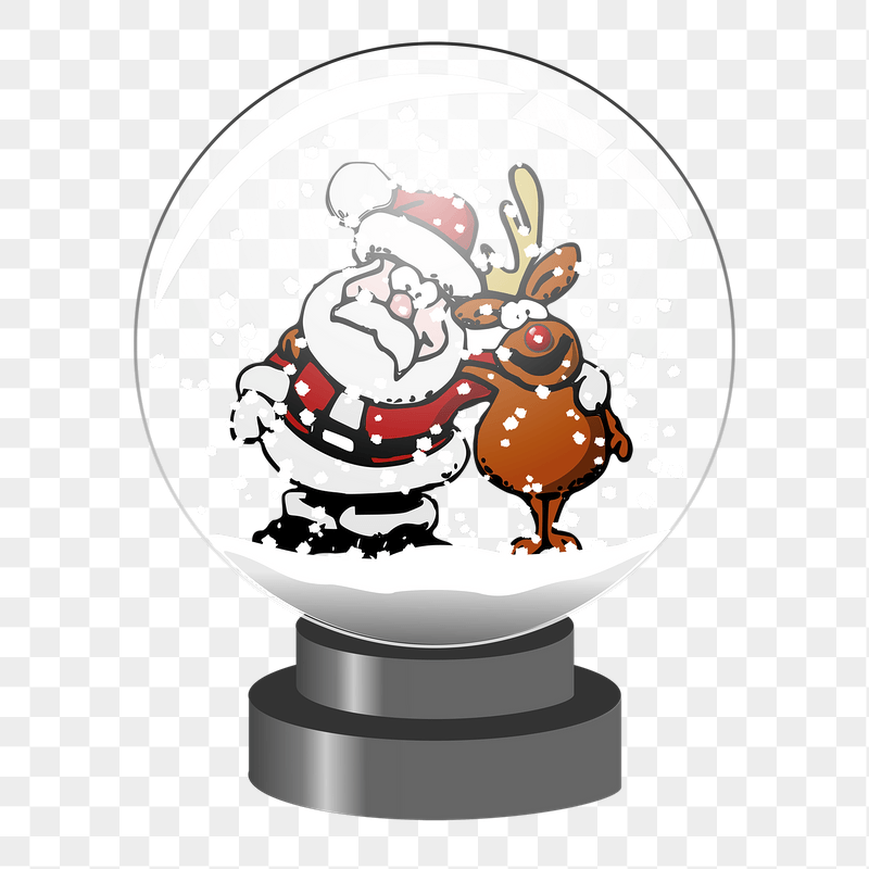 Snow globe png sticker illustration, | Free PNG - rawpixel