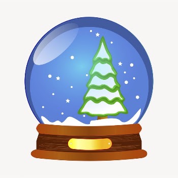 Snow globe sticker, object illustration | Free PSD - rawpixel