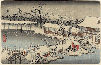 Snow in the Precincts of the Tenman | Free Photo - rawpixel