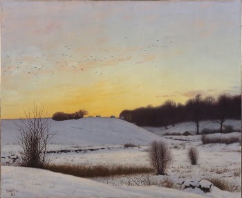 Snow landscape with a hill.Sunset. | Free Photo - rawpixel