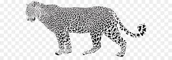 Snow leopard Cheetah Clip art - Jaguar Silhouette PNG Transparent Clip Art Image 