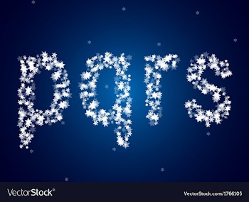  					Snow letters over snow background vector image														