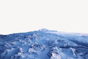 Snow mountain border background, winter | Free PSD - rawpixel