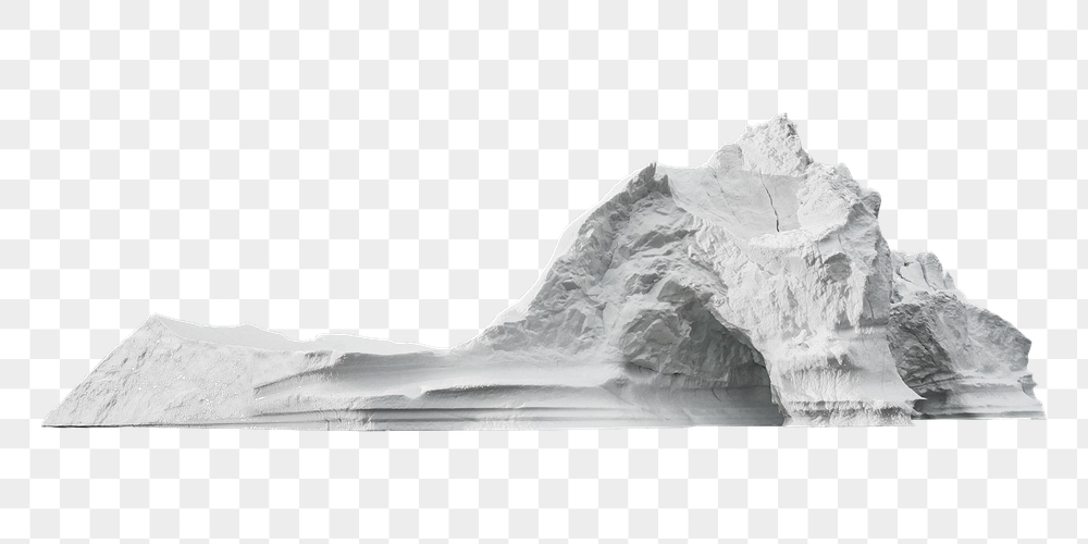 Snow mountain png collage element, | Free PNG - rawpixel