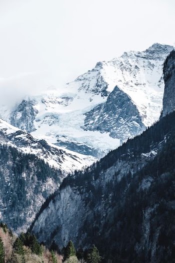 snow mountain range