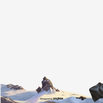 Snow Mountain Top Under Sunlight, Element, Cartoon, Scenes PNG ...