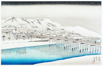 Snow on Mount Ibuki (1920) print in high… | Free public domain illustration