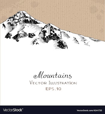  					Snow Peak vector image														