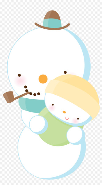 Snow, Snowman, Drawing, Cartoon, Smile PNG