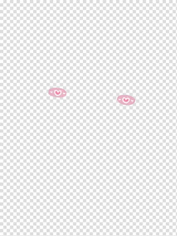 Snow, two pink hearts illustration transparent background PNG clipart