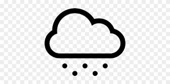 Snow White Clipart Hail Cloud - Icono Nubes Png