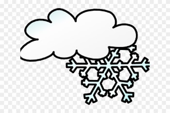 Snow White Clipart Snow Cloud - Snowstorm Clipart