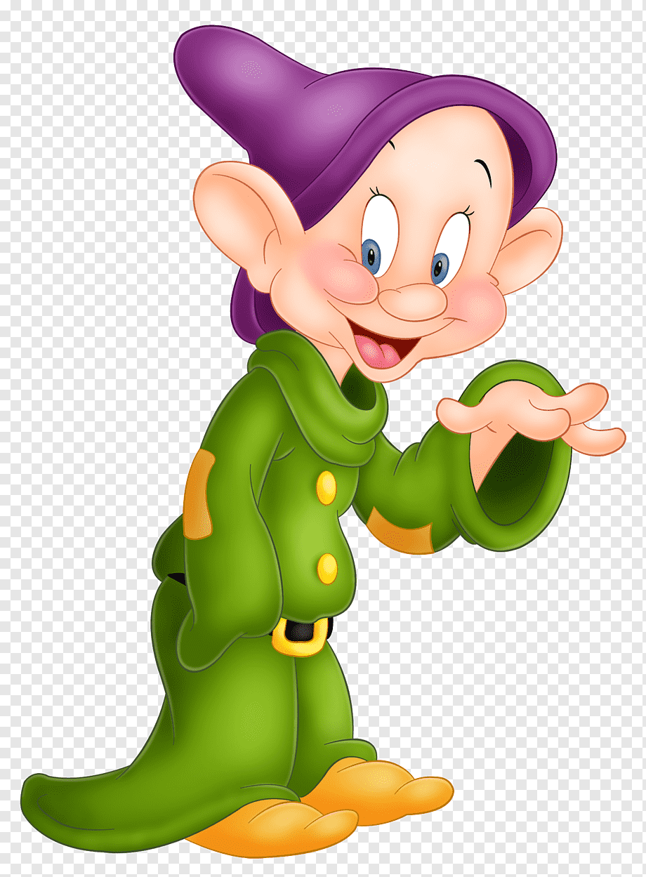 Snow White Dopey Seven Dwarfs Sneezy Grumpy, Dopey Snow White Dwarf, Disney Dopey illustration, food, hand, the Walt Disney Company png