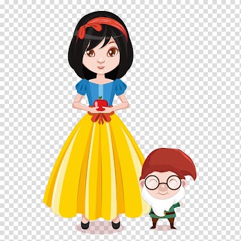 Snow White , Snow White Seven Dwarfs Euclidean Illustration, Snow White Princess transparent background PNG clipart