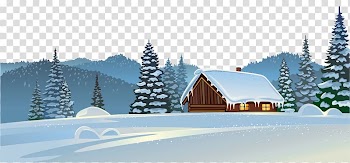 Snow Winter , Cartoon winter house snow FIG. transparent background PNG clipart