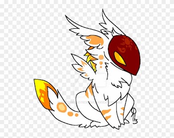 Snow Wolf Baby Winged Kurion By Technicallytomorrow - Snow Wolf Baby Winged Kurion By Technicallytomorrow