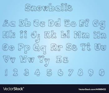 snowball alphabet font