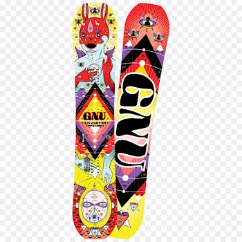Snowboard, Gnu Headspace 2017, Gnu, Skateboard Deck, Sports Equipment PNG