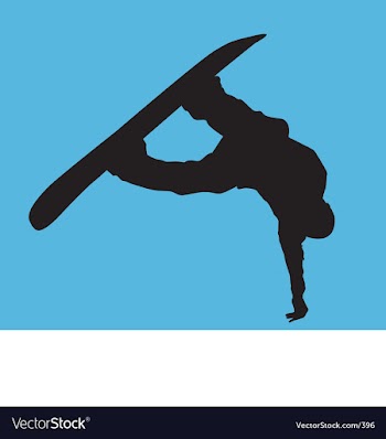 Snowboarder big air vector image