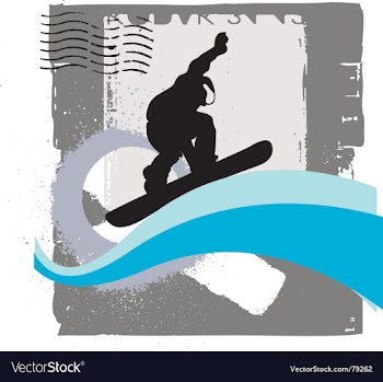 Snowboarder vector image