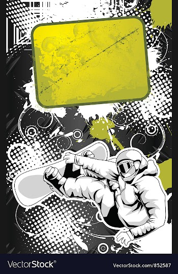 Snowboarder vector image