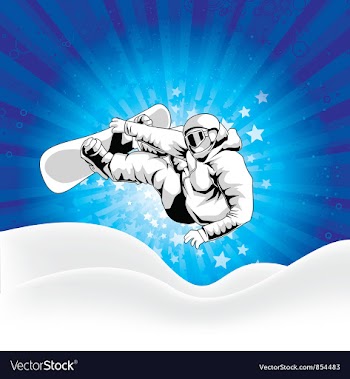 Snowboarder vector image