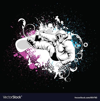 Snowboarder vector image