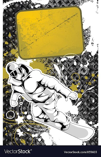 Snowboarder vector image