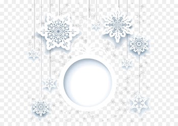 Snowflake Adobe Illustrator - Decorative snowflake round frame and other elements of the card 