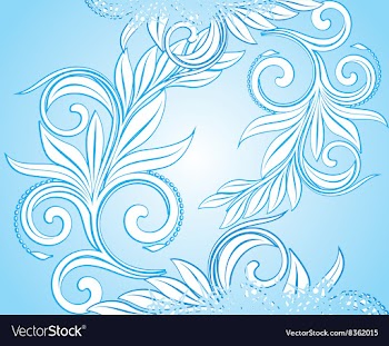 Snowflake and Floral Christmas Design vector image