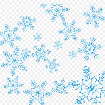 Snowflake Blue - Blue snowflake vector 